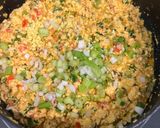A picture of step 4 of Fresh Methi Paneer Bhurji Tortilla Wrap (Protein Pack).