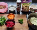 A picture of step 1 of Beetroot cabbage Chinese pakoda innovative recipe.