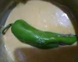 A picture of step 6 of German mirch ke pakorey.