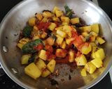 A picture of step 4 of Yellow pumpkin Fenugreek seeds sprouts subji.