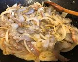 A picture of step 4 of Stir Fried Shrimp and Veggies Pasta.