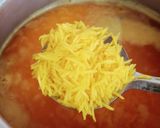 A picture of step 1 of Zarda Chawal 🧡❤️💛.