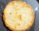 A picture of step 8 of Bhakhari (flat bread).