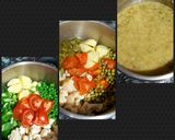 A picture of step 1 of Pav bhaji.