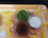 A picture of step 1 of Dahi bade.