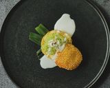 Hình bước làm 7 của món Bánh tiêu + Xôi lá dứa
