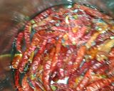 A picture of step 1 of Spicy red chilli chutney.