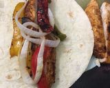 A picture of step 5 of Grilled chicken fajitas.