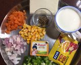 A picture of step 2 of Peri Peri white sauce Pasta.