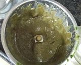 A picture of step 4 of Golgappa dessert with paan shots.