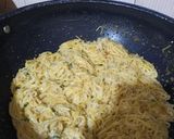 A picture of step 1 of Mango Sauce sweet corn 😋😋 spaghetti 😋😋😋.