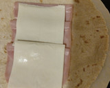 Foto del paso 2 de la receta: Wrap de pavo y queso fácil y rápido
