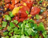 A picture of step 11 of My Large taco wraps chicken, chilli, +Veg.