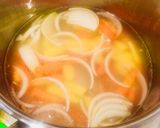 Hình bước làm 1 của món Nui móng giò heo Nhật