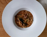 Foto del paso 7 de la receta: Milhojas de berenjena empanada, puttanesca gratinada con pesto