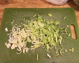 A picture of step 2 of Rough Chop Cabbage and White Bean Soup.