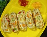 Foto langkah ke 3 dari resep Tamagoyaki (Telur dadar Korea).