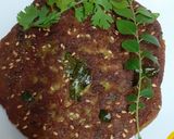 A picture of step 7 of Green mung dal handvo (Pancake).