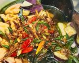 Foto langkah ke 6 dari resep Lodeh Terong Tahu Kacang Panjang dan Teri.