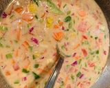 A picture of step 3 of Oats chilla/utappam rolls.