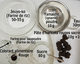 Une image de l'étape 1 de <Jouyo-Wagashi> en forme du Macaron.