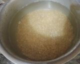A picture of step 1 of Beef haleem with boil rice.