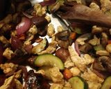 Foto del paso 5 de la receta: Plato principal. Vegano. Pasta. Vegetales. Proteínas