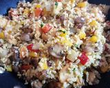 Tavaszi zöldséges bulgur, csirkefalatkákkal recept fázis 6 fotója