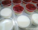 Foto langkah ke 6 dari resep Puding sutra saus stroberi.