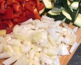 Une image de l'étape 1 de Crumble de légumes et Chorizo.