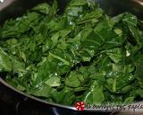 A picture of step 2 of Grandma Chrysoula's Spanakopita.