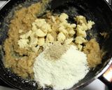 A picture of step 6 of Candied Ginger Burfi.