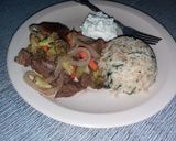Foto del paso 4 de la receta: Res primavera con arroz en mora...🇸🇻