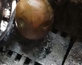 A picture of step 2 of Charcoal Roasted Brinjal Raita.
