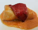 Foto del paso 7 de la receta: Bacalao con salsa al pilpil con sabor a pimiento rojo