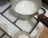 A picture of step 1 of Strawberry Pudding With Frozen Yogurt And Strawberry Reduction.