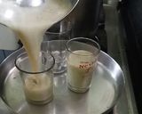 A picture of step 7 of Honey glazed Kiwi Thandai.