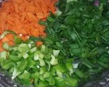 A picture of step 1 of Chinese Roll.
