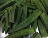 A picture of step 1 of Stuffed bhindi.