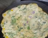 A picture of step 3 of Besan Cheela.