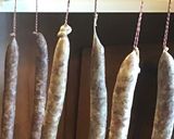 A picture of step 2 of California Farm Smoked Wine Sausage.