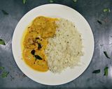 A picture of step 2 of Kadhi pakory kadhi chawal.