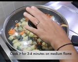 A picture of step 7 of Samak rice upma.