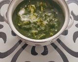 A picture of step 7 of Palak paneer.