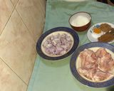 A picture of step 1 of Chicken Biryani.