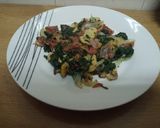 Foto del paso 5 de la receta: ✅🗣📢 Revuelto de setas y espinacas con cebolla y jamón ibérico