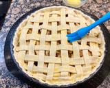 Foto del paso 9 de la receta: Pastel con nueces, pasas, manzanas y cabello de ángel
