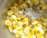 A picture of step 2 of Masala corn chat.