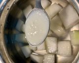 A picture of step 1 of Poosanikkai Mor Kootu (Ash gourd Mor Curry).
