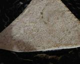A picture of step 6 of Chini paratha / Sugar paratha.